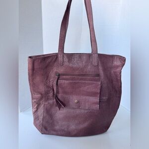 Day And Mood Full Grain Leather Handbag Shoulder Bag Purse Biker Classic